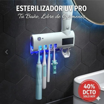 Portacepillos con esterilizador UV ✨