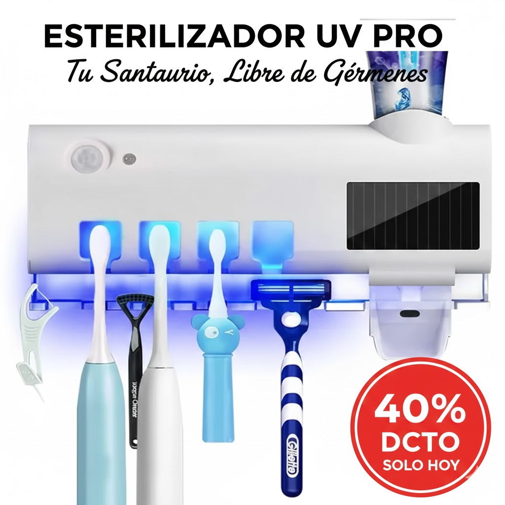 Portacepillos Con Esterilizador