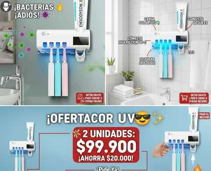 Portacepillos Con Esterilizador